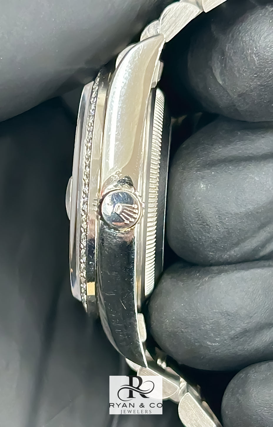 Platinum Rolex Day-Date 36mm Ref 18346A | Factory Diamond Dial & Bezel | 1991 X Serial President Watch