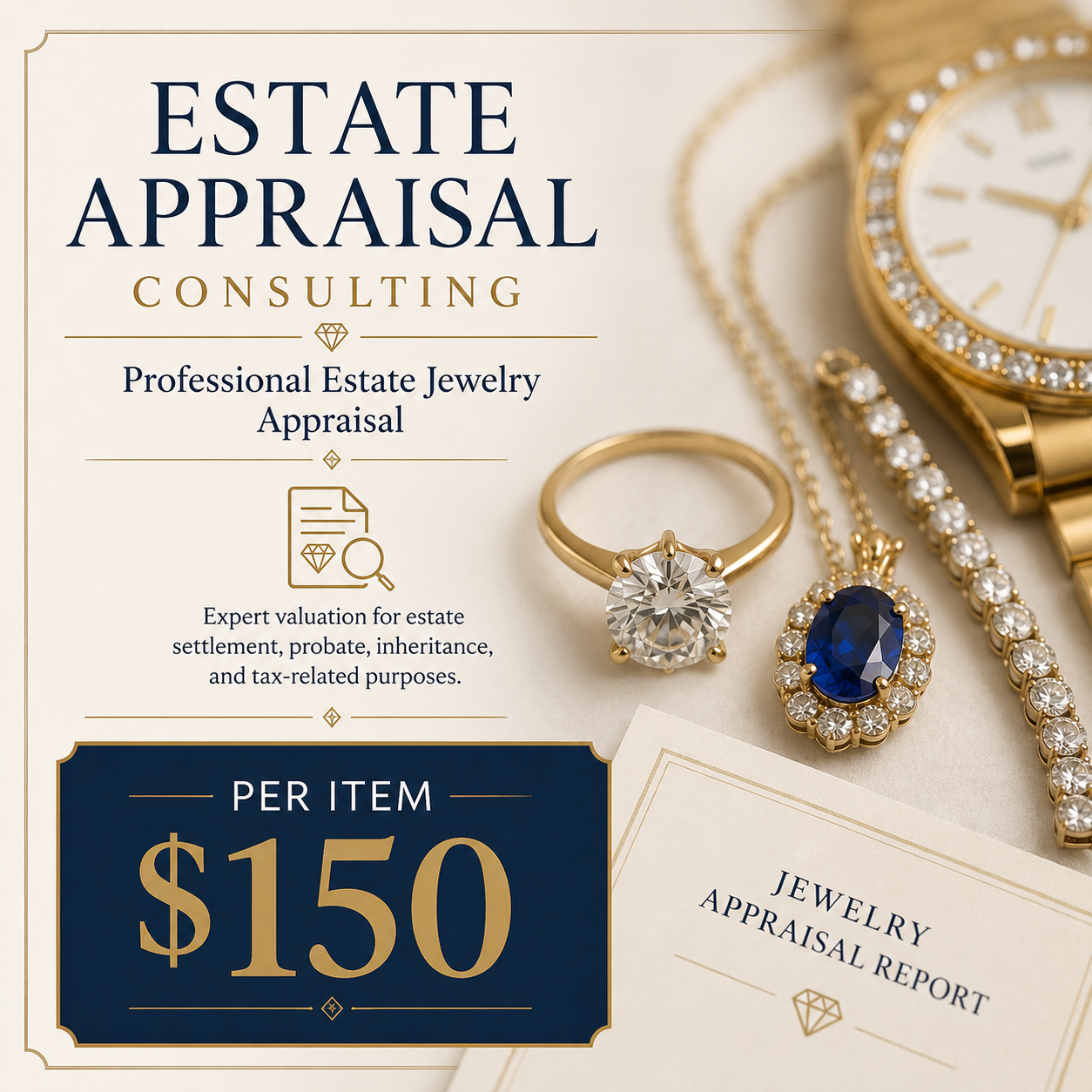 Jewelry Appraisals For Insurance purposes