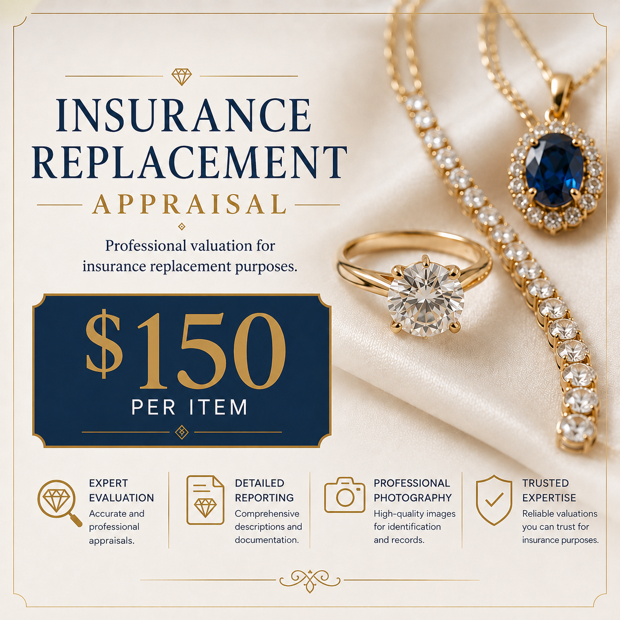 Jewelry Appraisals For Insurance purposes