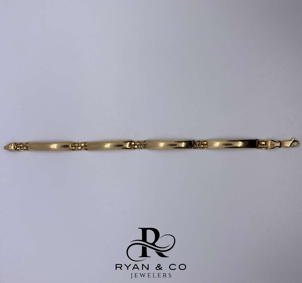 18k Yellow Gold Chinese Weave/Chinesca Bracelet