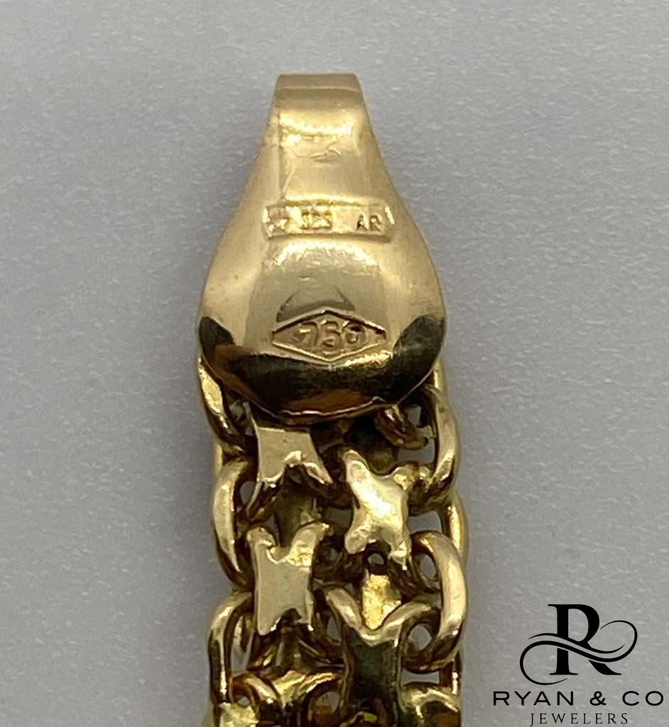 18k Yellow Gold Chinese Weave/Chinesca Bracelet