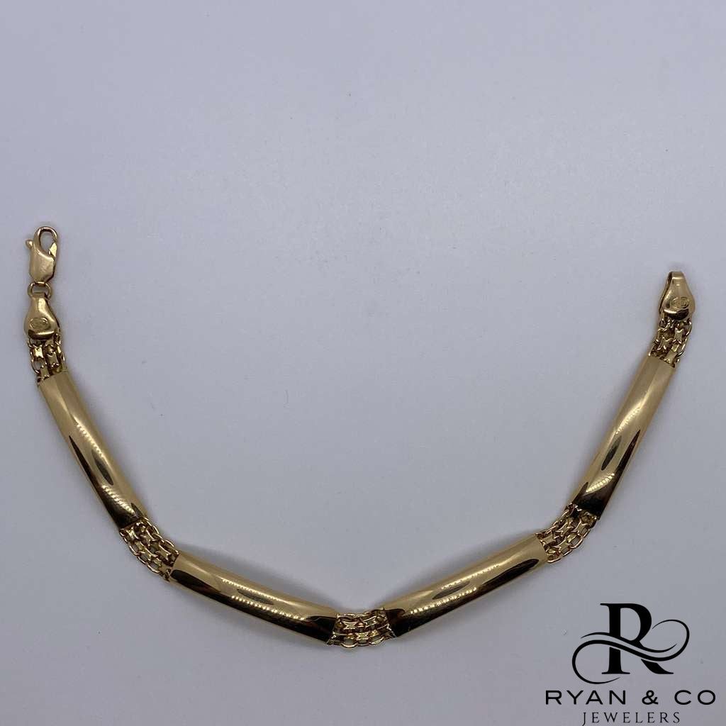 18k Yellow Gold Chinese Weave/Chinesca Bracelet