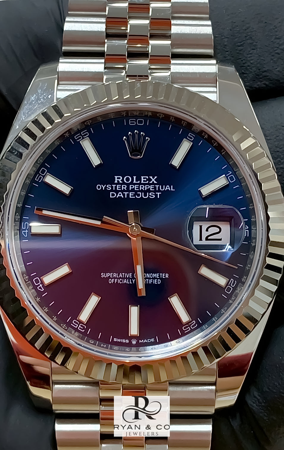 Rolex Datejust Blue Dial Two-Tone 36mm/41mm | Fluted Bezel Jubilee Bracelet Luxury Watch