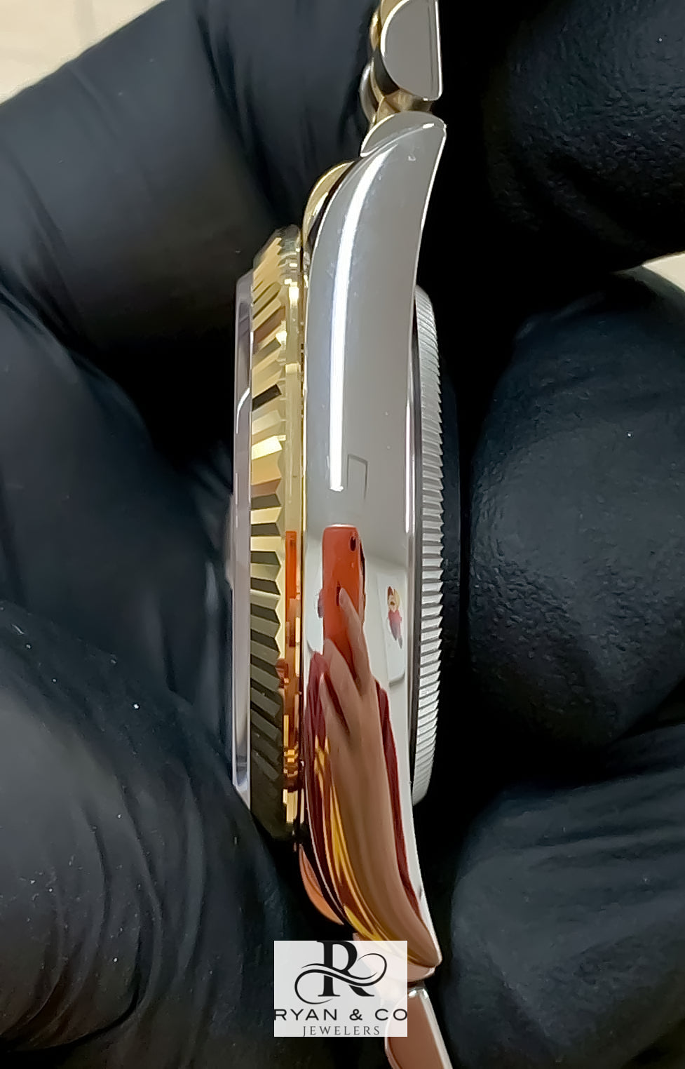 Rolex Datejust Two-Tone 36mm/41mm Slate Roman Dial | Jubilee Bracelet Fluted Gold Bezel Watch