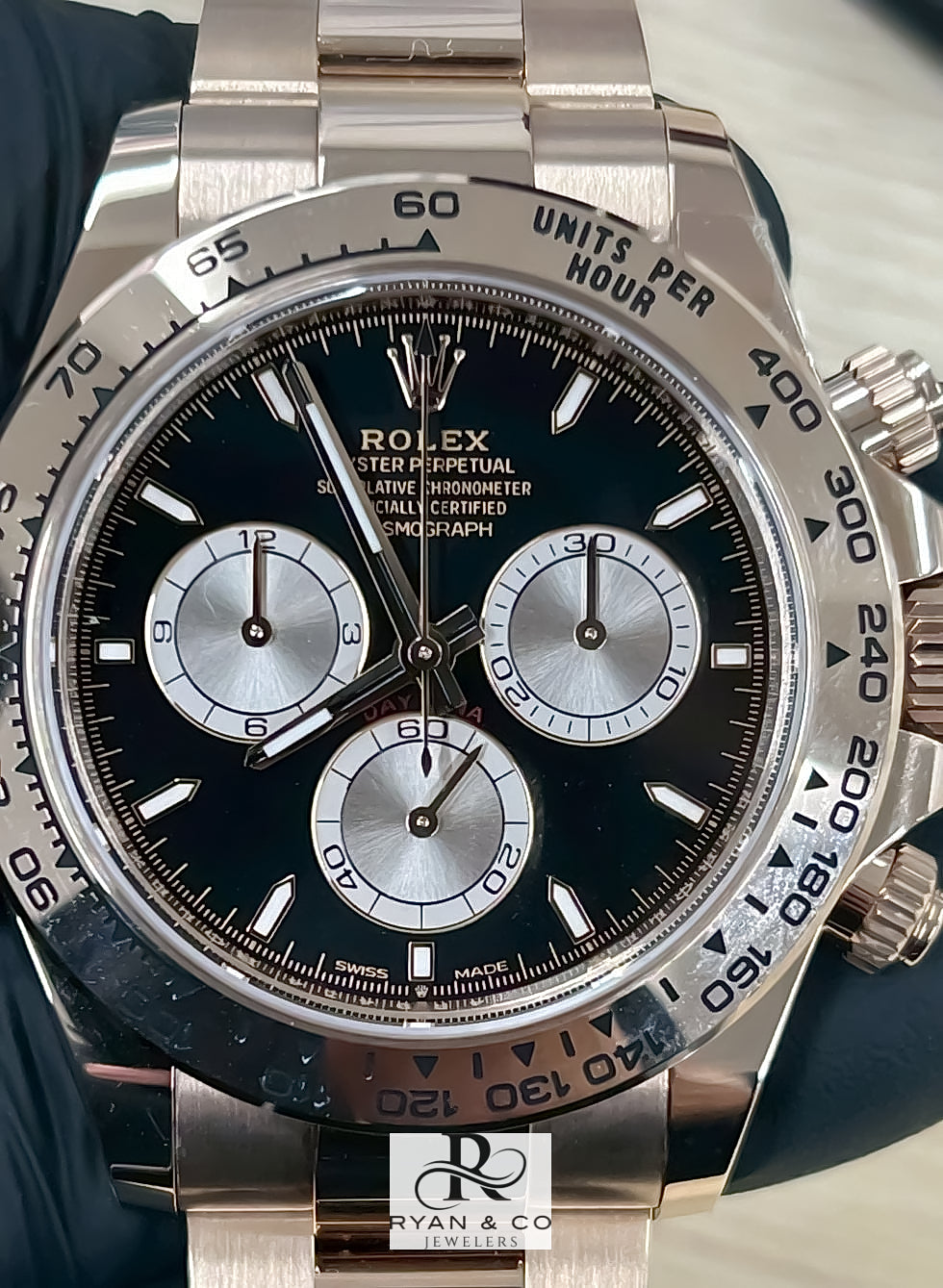 Rolex Daytona Black Dial Chronograph 40mm | Stainless Steel Oyster Bracelet Tachymeter Watch