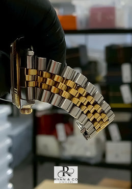Rolex Datejust Two-Tone 36mm Champagne Diamond Dial | Jubilee Bracelet Fluted Bezel Watch