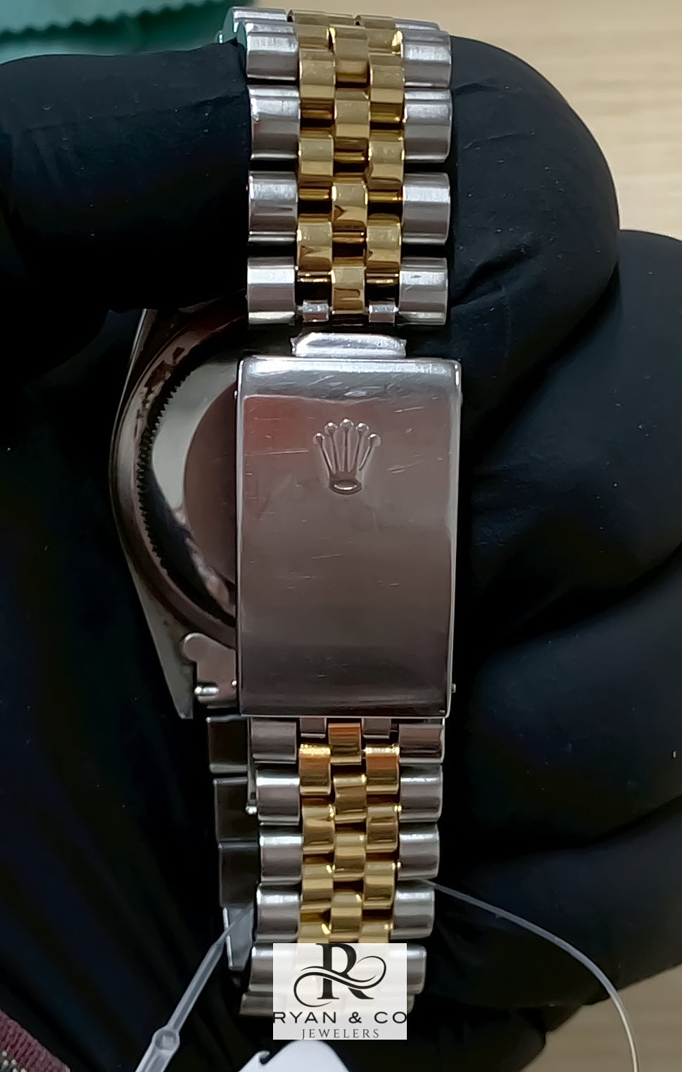 Rolex Datejust Two-Tone 36mm Custom Pattern Diamond Dial | Jubilee Bracelet Fluted Bezel Watch