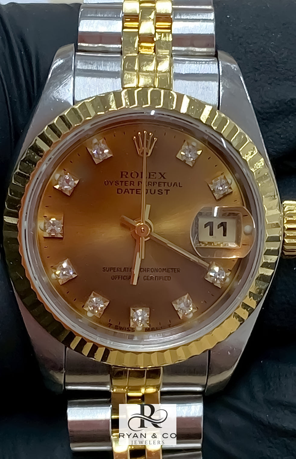 Rolex Datejust Two-Tone 36mm Champagne Diamond Dial | Jubilee Bracelet Fluted Bezel Luxury Watch