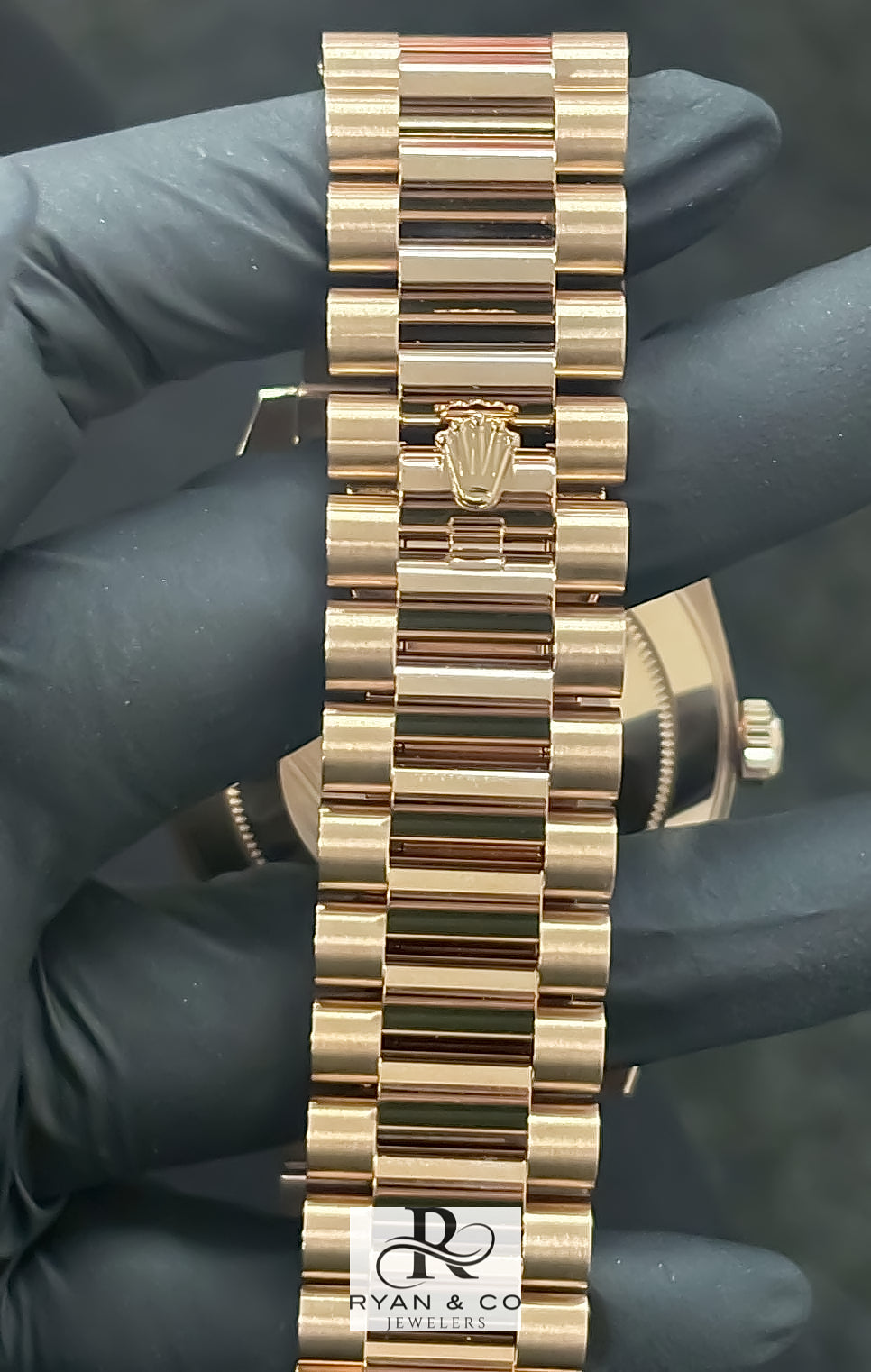Rolex Day-Date 40 Everose Gold Baguette Diamond Dial | President Bracelet Luxury Watch