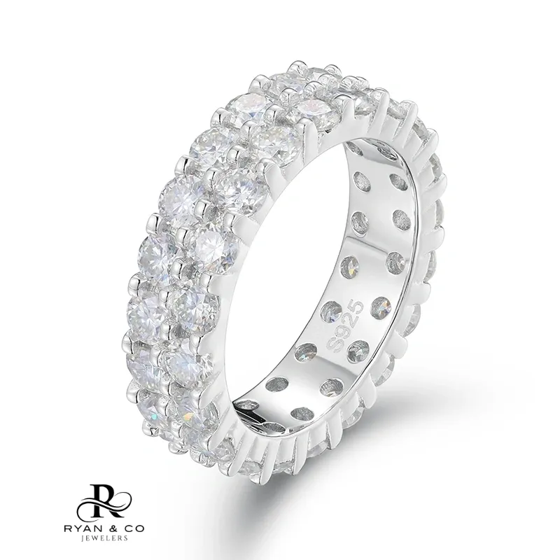 Women's Round Diamond Ring in Gold Vermeil