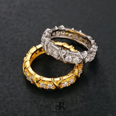 Women's Round Diamond Ring in Gold Vermeil